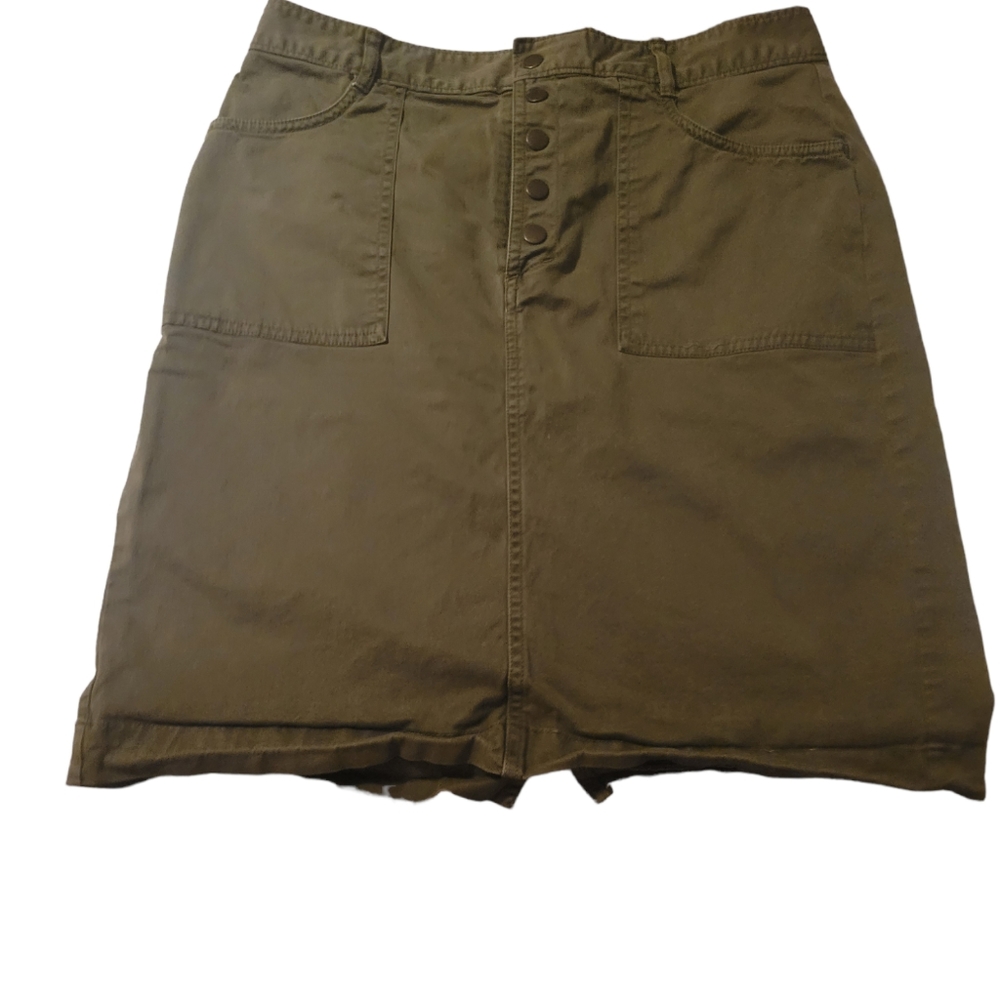 Banana republic sz 6 military green skirt